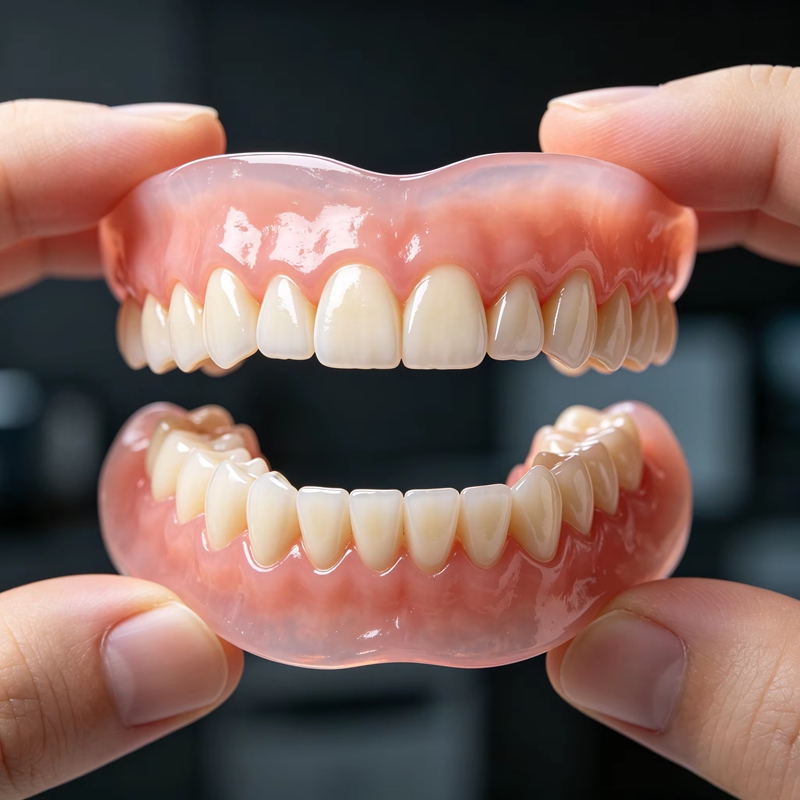 Teeth Whitening Moulds - Kompletne silikonowe protezy górne i dolne,