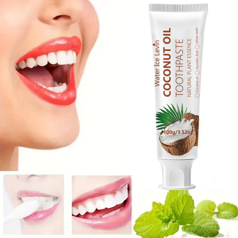 Teeth Whitening Mouthwash - Pasta do zębów z olejem kokosowym