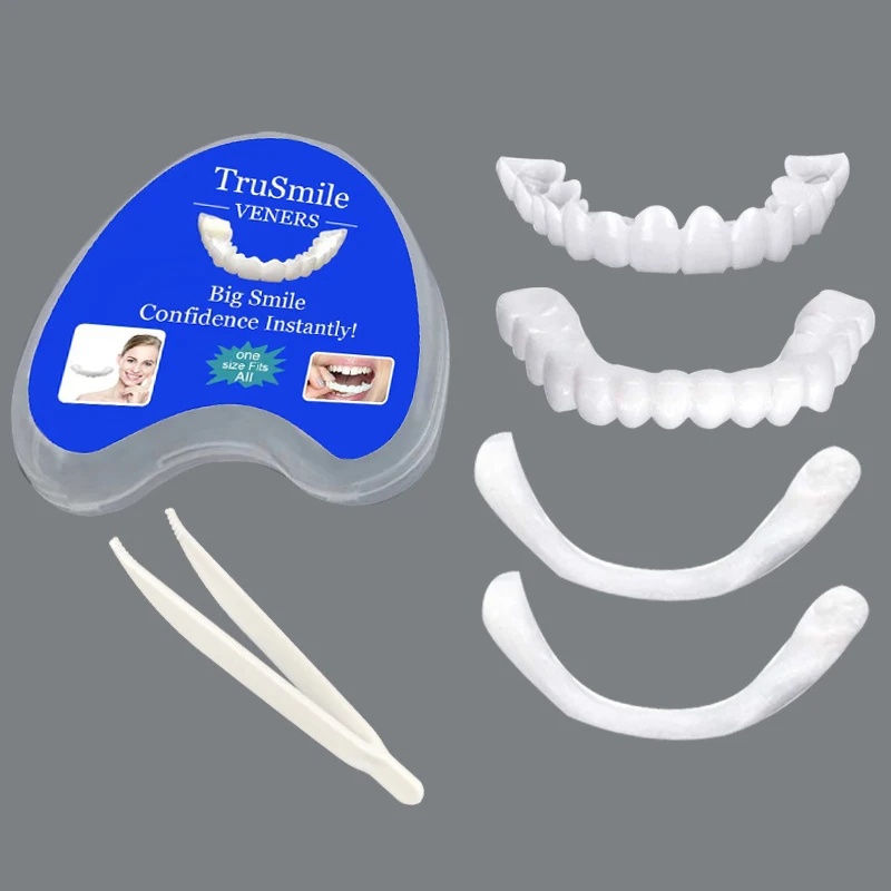 Teeth Whitening Kit - Zestaw zatrzaskowych płyt okładzających zęby, regulowane,